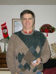 Dad holding present
