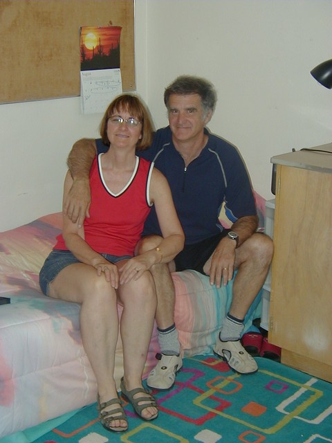 Mom and Dad in my dormroom