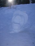 Snow Sculputer - Skull